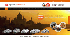 Desktop Screenshot of agrawalcarrental.com